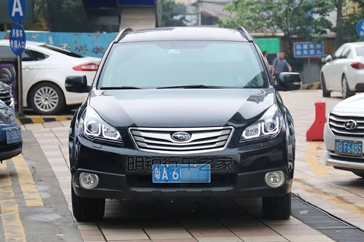 Автомобильный Стильный чехол на голову для Subaru Outback 2010 2011 2012 фары светодиодный DRL Объектив Двойной Луч би-ксенон HID