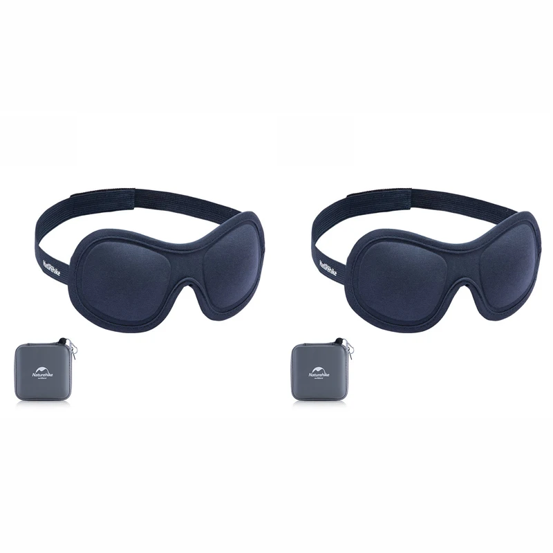 Navy and Navy 2-Pack Naturehike Открытый Кемпинг путешествия трехмерные глаза с завязанными глазами маска-козырек для глаз Удобный комплект для полета самолета путешествия - Цвет: Navy and Navy