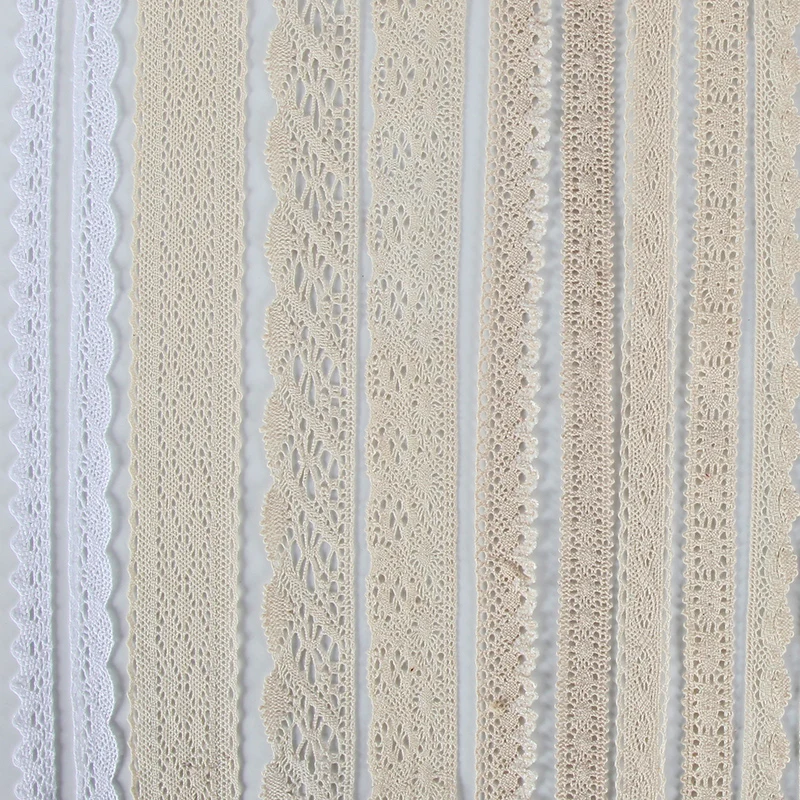 Новый 0 8-5 см домашний текстильный 5 ярдов/лот белые бежевые хлопковые Кружева
