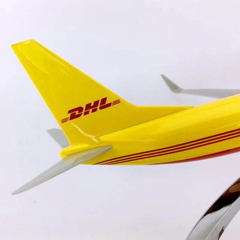 30 см 1: 230 весы Boeing B737-800 модель DHL экспресс- Авиакомпания с базовым сплавом самолет Коллекционная Коллекция дисплея