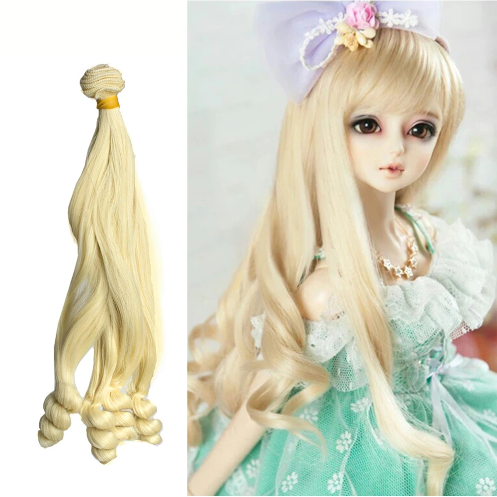 Аксессуары для кукол 5 шт. парик чистые разноцветные волосы 25 см * 100 1 1/3 1/4 прямые