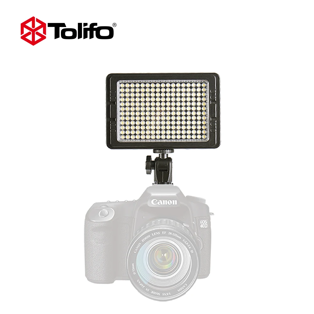Tolifo PT-204b 204 ярких светодиодов Bi color 3200K-5600K светодиодное освещение для видеосъемки