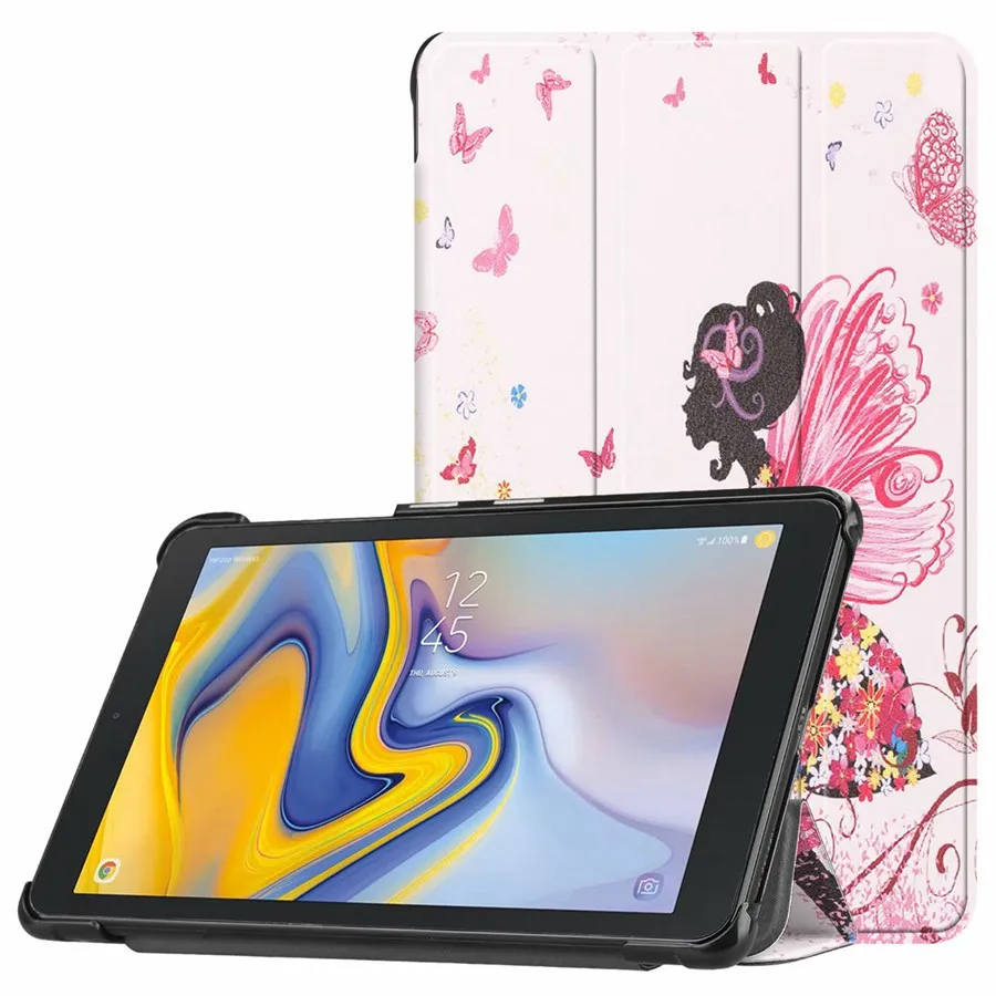 JLNH Из искусственной кожи чехол для samsung Galaxy Tab 8,0 SM-T387 Высокое качество раза противоударный чехол для samsung Tab 8,0 корпус+ пленка+ ручка - Цвет: JLNH