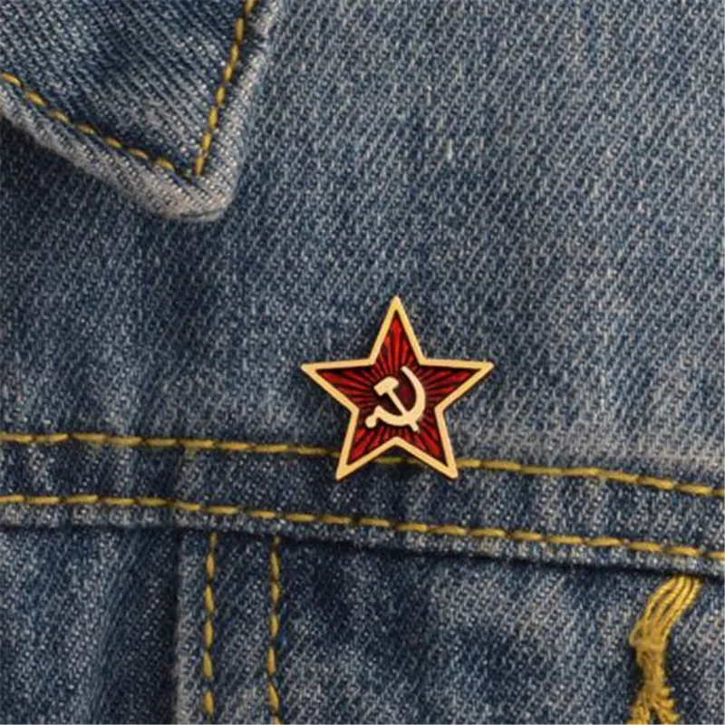 Новый металлический советский российский знак пятизвездочная медаль украшение
