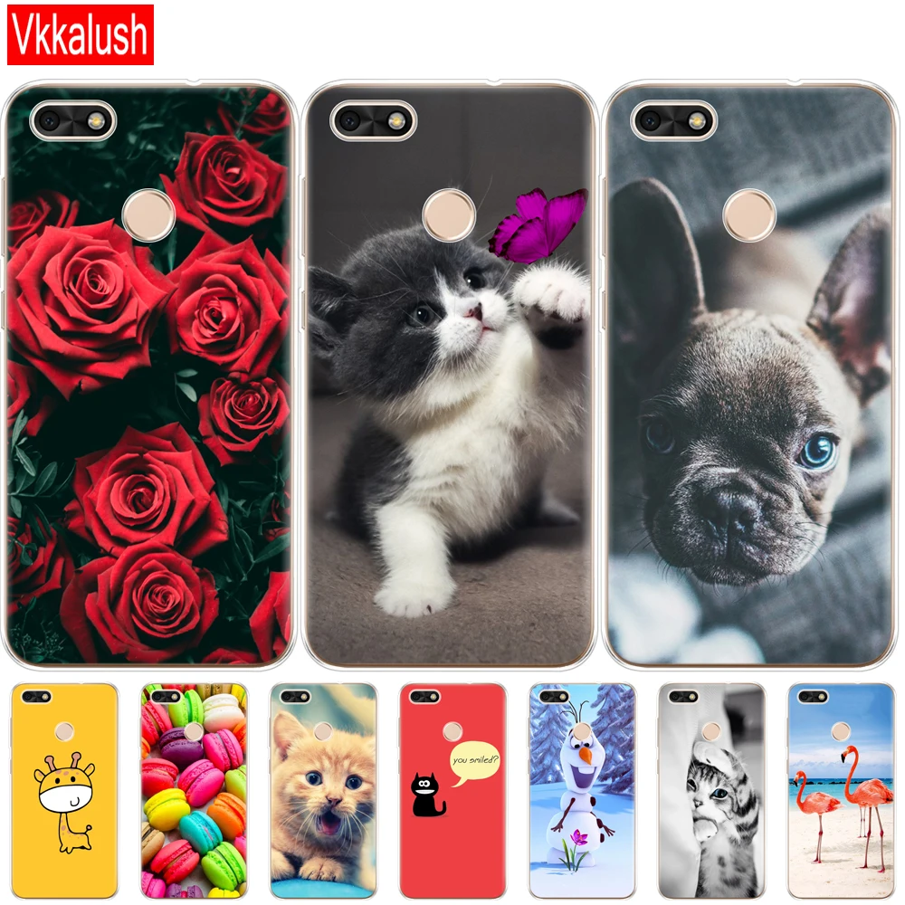 Силиконовый чехол 5," huawei P9 Lite Mini, мягкий чехол из ТПУ huawei NOVA Lite, SLA-L22, задняя крышка huawei Y6 Pro, чехол