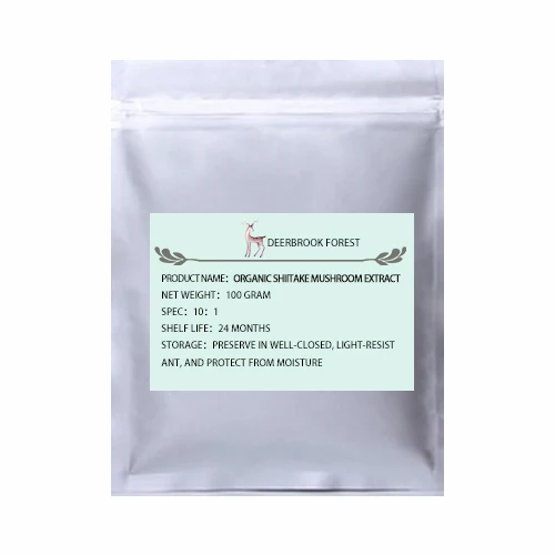 100g(3.53oz) USDA и EC Сертифицированные Органические грибы шиитаке экстракт 10:1 повышающий помехоустойчивость AHCC - Цвет: 100g(3.53oz)