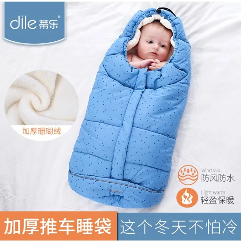 Утолщенные спальные мешки для новорожденной коляски муфта ног stk dsland популярная