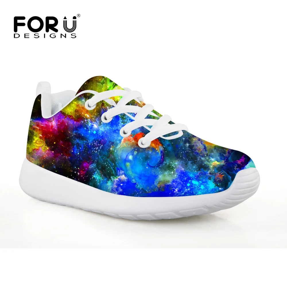 FORUDESIGNS/синие Космические 3D Galaxy Кроссовки для мальчиков профессиональная уличная