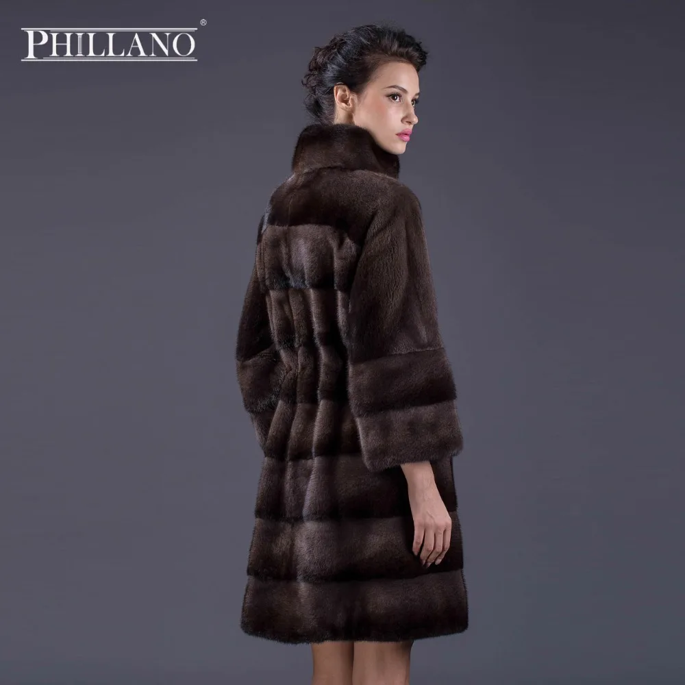 Горящие Товары PHILLANO 2016 Новинка Шубы Из Натурального Меха Норки Скандинавия Дания