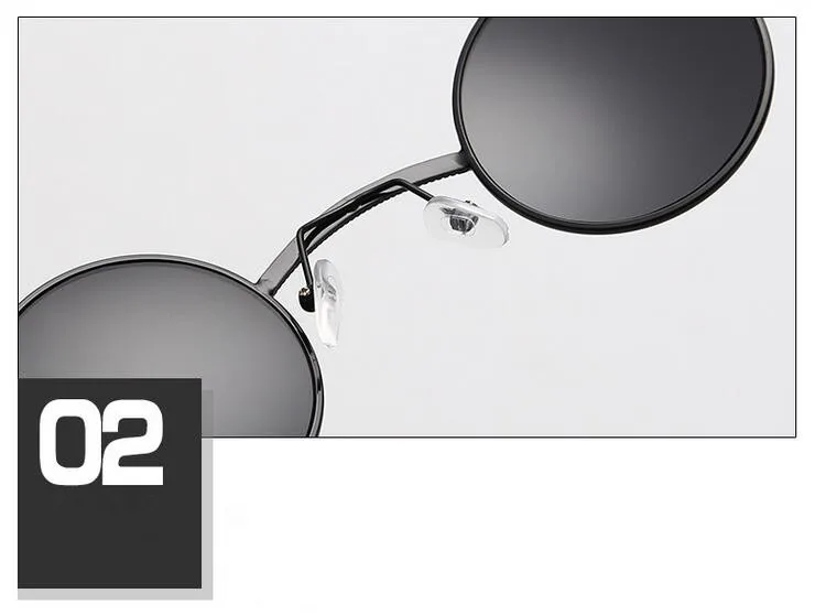 Винтажные круглые 44 мм чтение солнцезащитных очков черные очки для чтения + 100 125