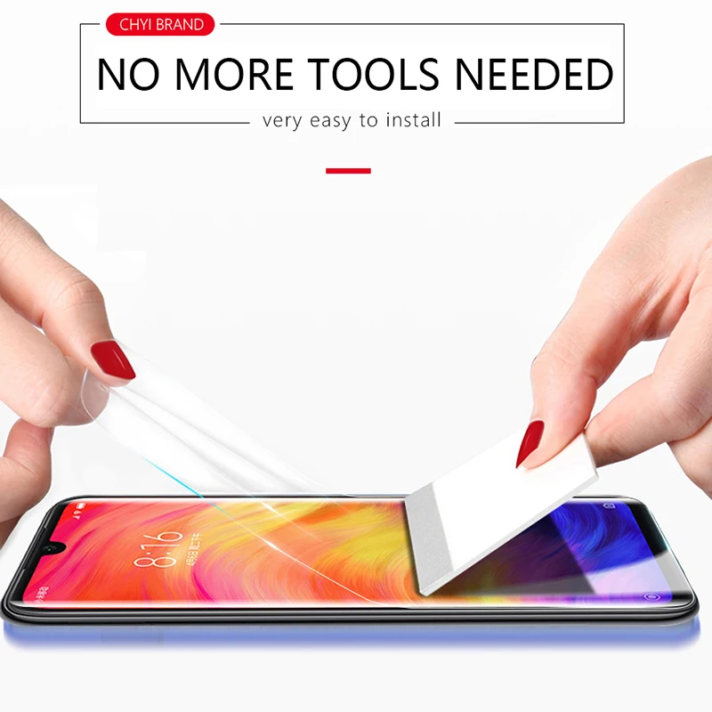 2 шт Hydrophilic fiilm для xiaomi redmi note 7 Защитная мягкая силиконовая оригинальная изогнутая ремонтная пленка для redmi note 7