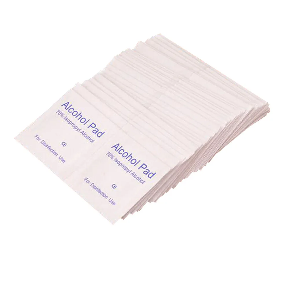 200 шт. портативная спиртовая прокладка 70% изопропил стерилизация медицинская