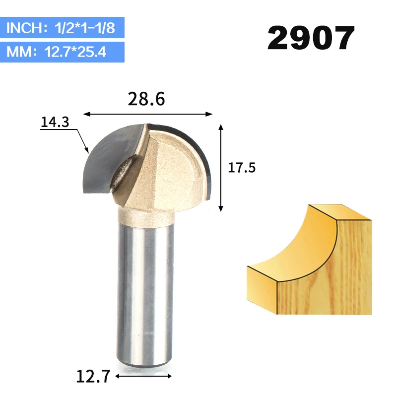 2907 HUHAO 1 шт., двойная фреза для отделки кромки, долота для дерева, долота, карбид вольфрама, деревообрабатывающий концевой фреза 1/" 1/4", хвостовик, фреза - Длина режущей кромки: 2907