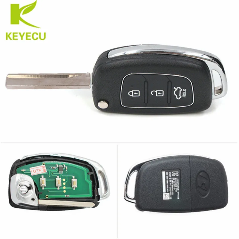 Запасная деталь KEYECU для Hyundai Accent 433 2014 2016 МГц|for hyundai key|fob keyfob car |