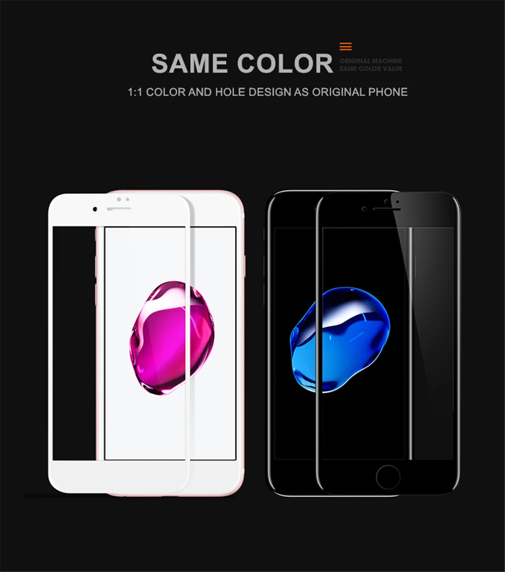 JOYCE Новинка 10D Закаленное стекло протектор экрана для iPhone 6S 7 8 Plus XR XS Max полное покрытие защитная пленка, стекло