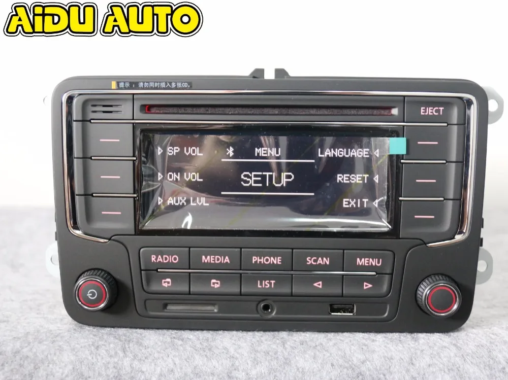 AIDUAUTO используется RCN210 Bluetooth MP3 USB плеер CD MP3 радио для VW Golf 5 6 Jetta Mk5 MK6 Passat B6 CC B7
