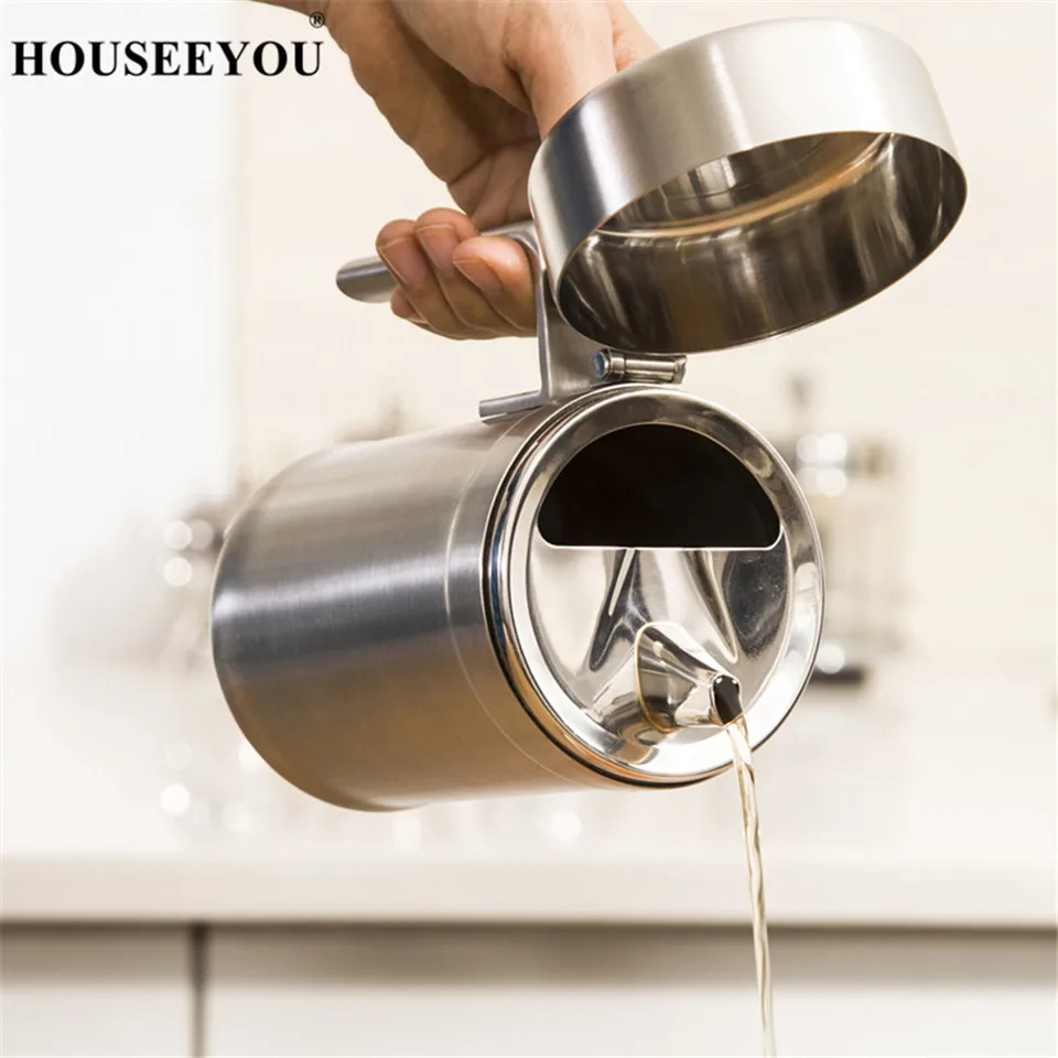 HOUSEEYOU, нержавеющая сталь, масляный горшок, банка для специй, бутылка для соевого соуса, креативное масло с уксусом, Диспенсер, спрей для кухни, для приготовления пищи, для хранения