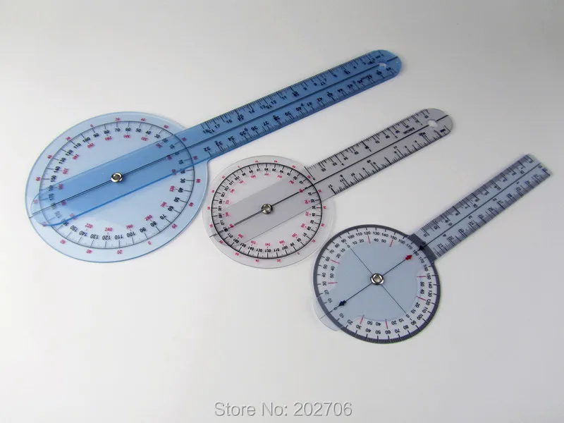3 шт./лот набор гониометров транспортир медицинская линейка 12 дюймов + 8 |