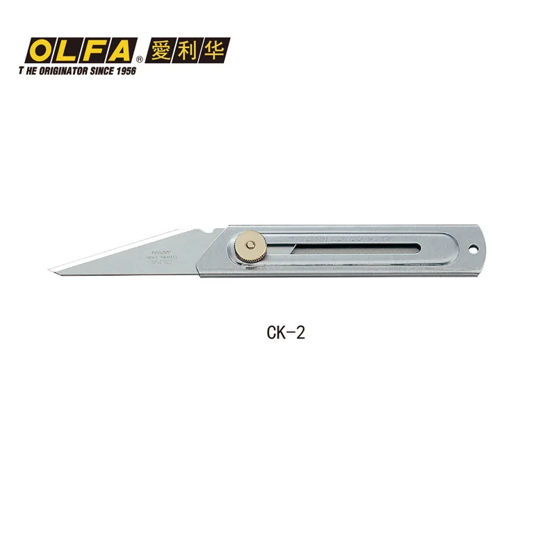 Срочная Olfa Ck-2, Ckb-2 лезвие, Япония,, импортируется, Дерево Искусство, Прививка, кемпинг, нож из нержавеющей стали, моющийся - Цвет: see chart