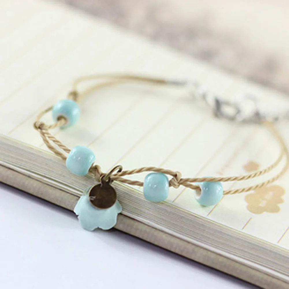 1 шт. новый браслет женский корейское милое керамическое украшение подарок на