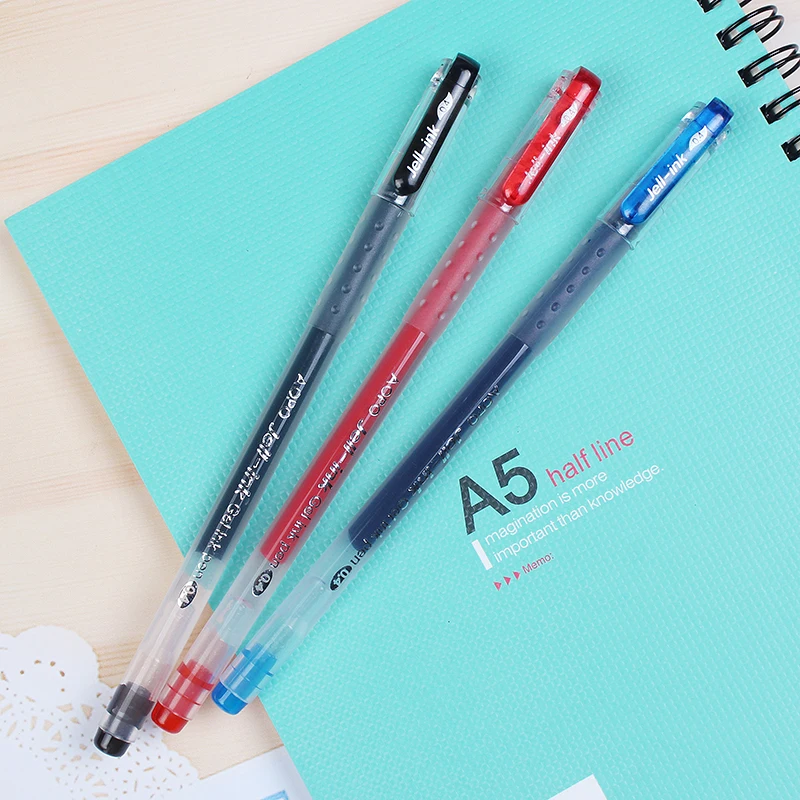 Бесплатная Доставка 0.4 мм гелевая ручка школьные принадлежности набор гелевых