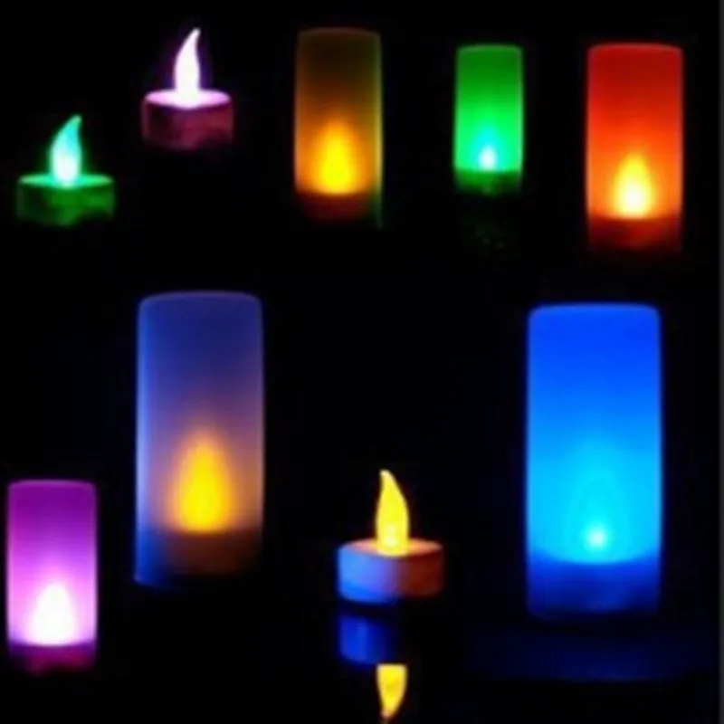 

Led creative birthday gift small gift craft lighting/voice control led yellow color candle/corridor home location night light