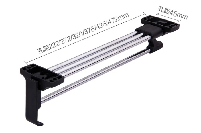 1 шт. вешалка для гардероба фурнитура крепления сверху телескопическая Вешалка