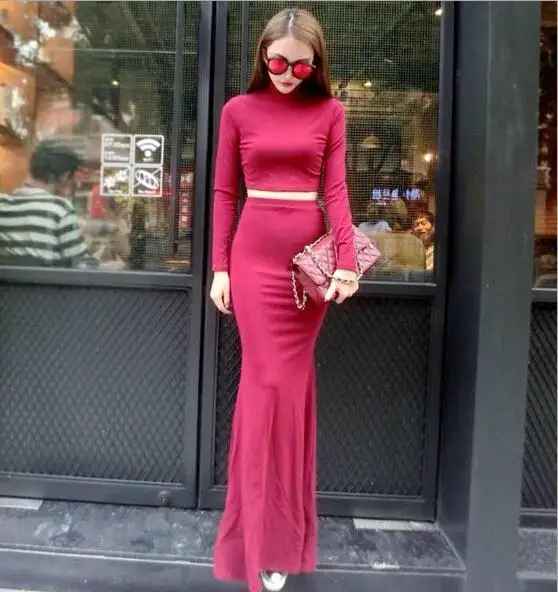 Новые классические для женщин труба юбка костюм дешевые одежда китай женщины