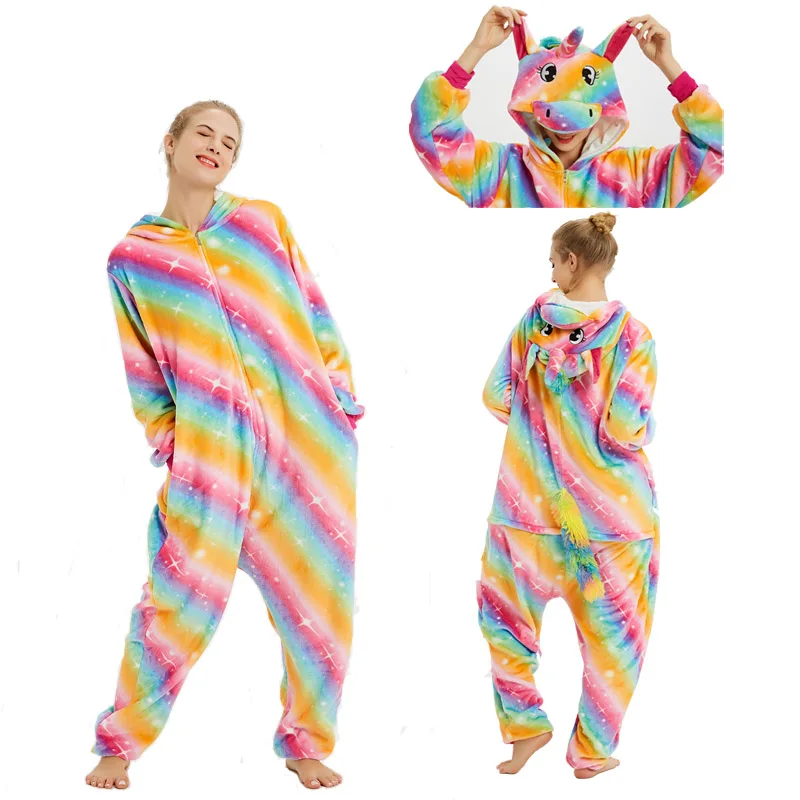 2019 новинка от Onesie оптом кигуруми в виде животного стежка кролик носорог для