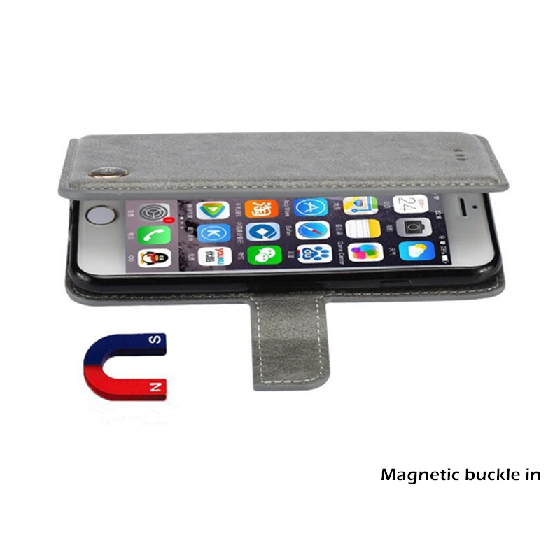 Чехол для телефона AMIDO флип-чехол iPhone 6 7 8 Plus X XR Xs Max чехлы-бумажники чехол с