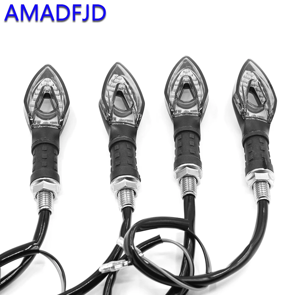 AMADFJD 4 шт. светодиодный сигнальный светильник s для мотоцикла мигалка индикатор