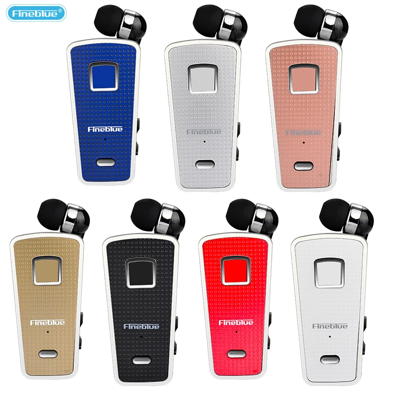 Fineblue F970 bluetooth headphones Business wireless headset collar clip telescopic design 100mAh for 6H calls call vibration |