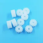 Модуль шестерни 142A 142.5A 143A, 0,5, 14 зубцов 2 мм (туго) OD 8 мм POM, пластиковый мотор-редуктор, детали для игрушек, аксессуары 10 шт.лот