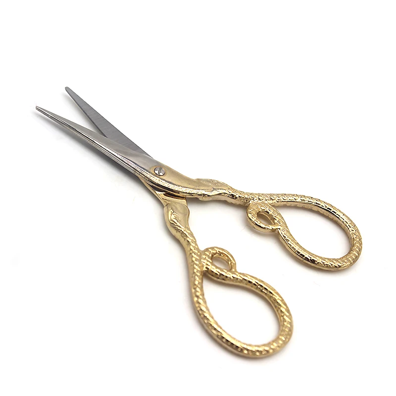 DONYAMY винтажные портной ножницы Costureros золото/бронза Змеиный узор стальные швейные