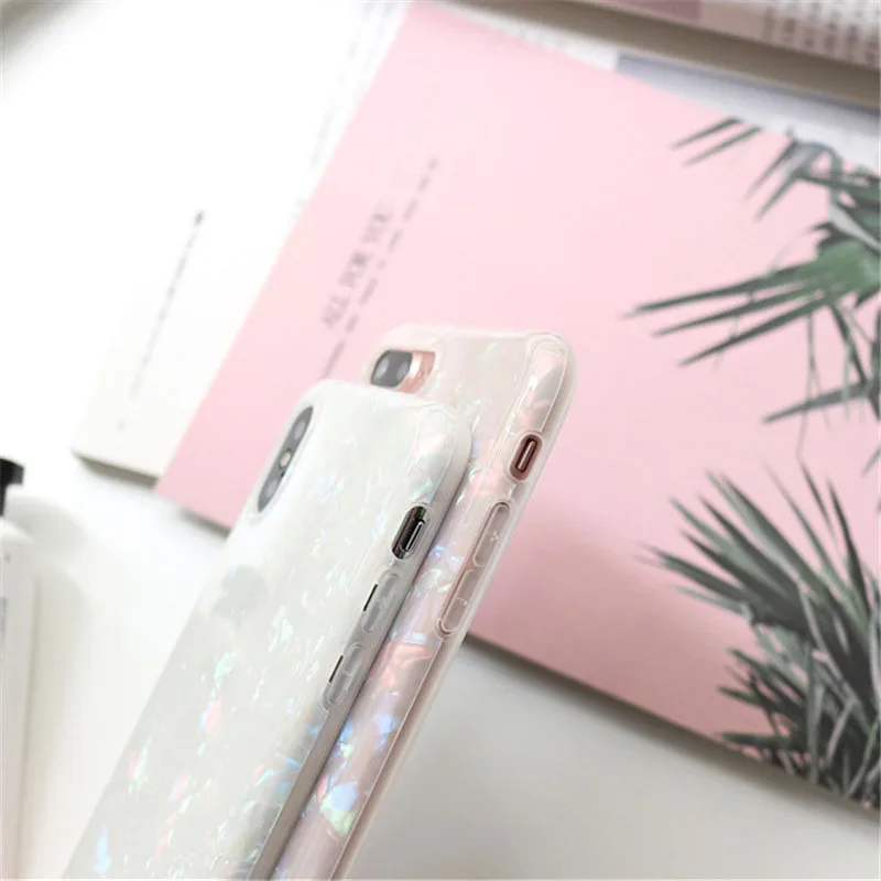 Роскошный Блестящий Мягкий силиконовый чехол из ТПУ для iPhone 6 6S Plus с узором 7 8 X