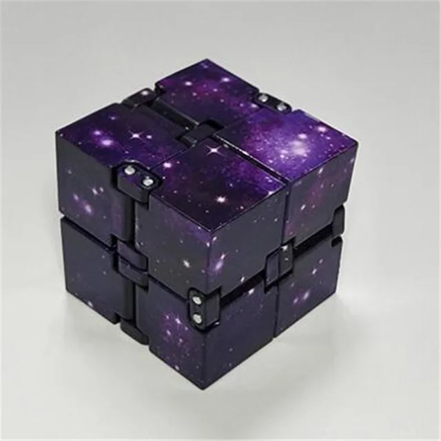 Purple Starry Sky Креативный кубик бесконечности, мини-игрушка, рельефный Магический кубик, блоки, детская забавная игрушка, лучший подарок на день рождения, год - Цвет: Purple Starry Sky