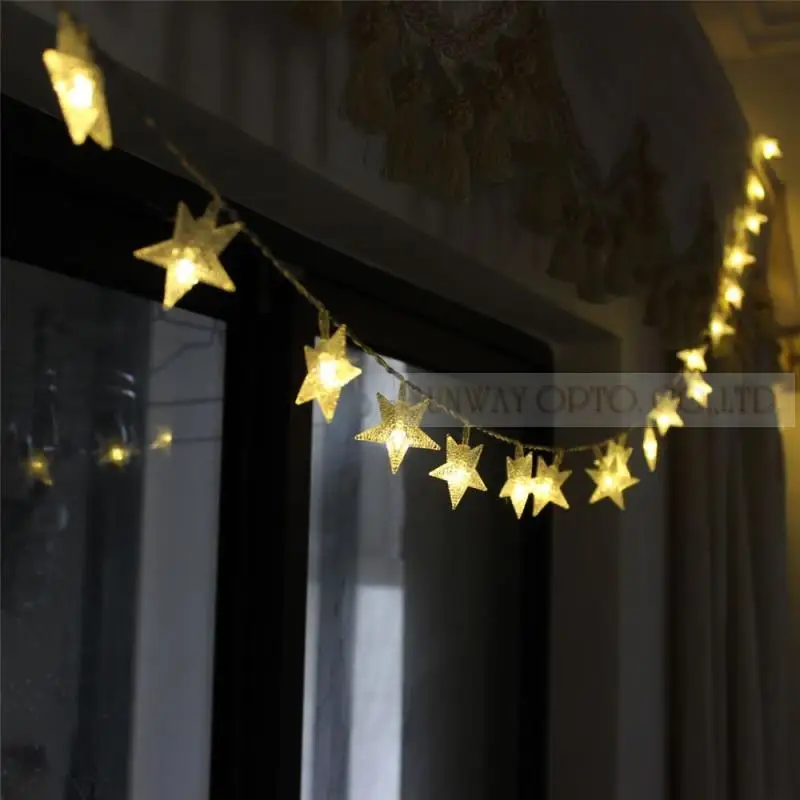3 м 20LED батарея пятиконечная звезда управляемая сказочная гирлянда для наружного