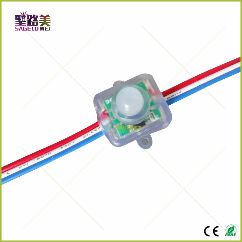 50 шт. 12 мм WS2811 DC 5V 2811 матовый цифровой RGB светодиодный пиксель строка IP68 ic
