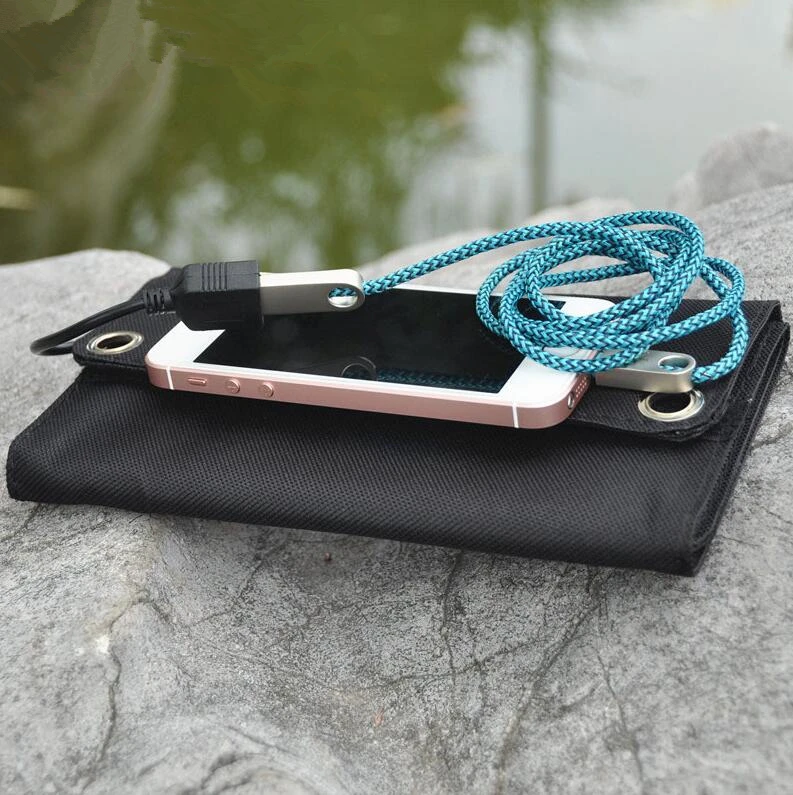 Складная солнечная панель зарядное устройство 7 Вт USB Блок питания для телефона