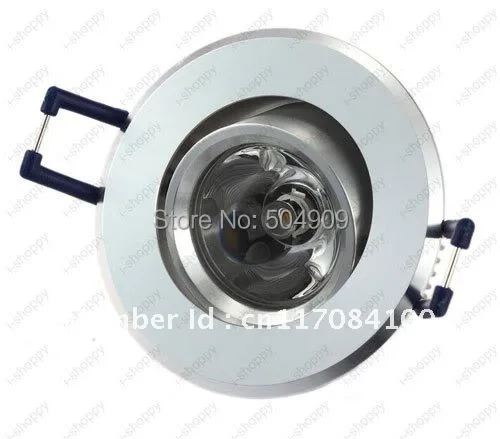 Бесплатная доставка 1 Вт Высокая мощность светодиодный встраиваемый потолочный