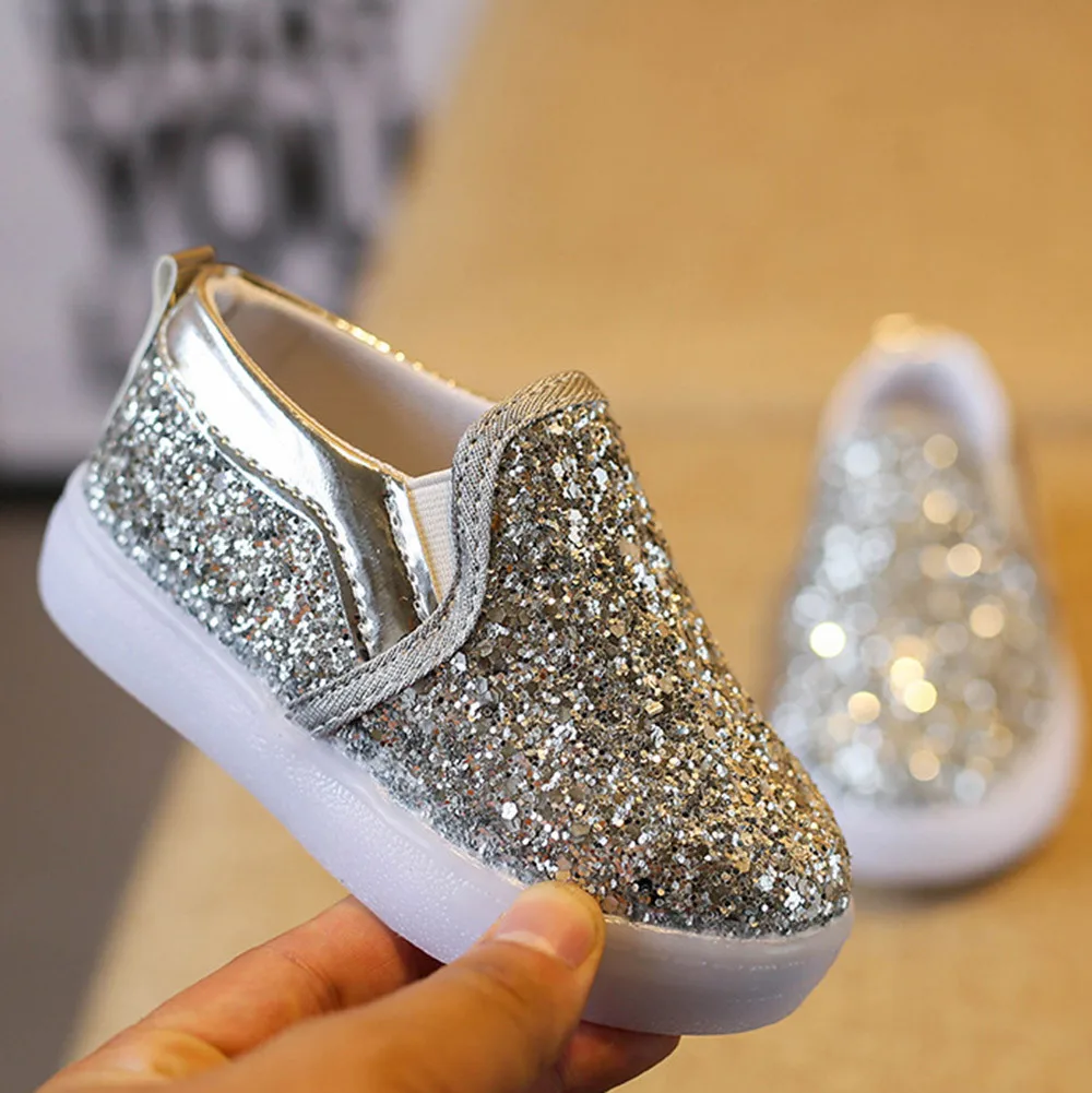 

Baby Fashion Sneakers LED Luminous Child Toddler Casual Colorful Light Shoes 019 Spring summer Shoes Children Baby Girl Shoes