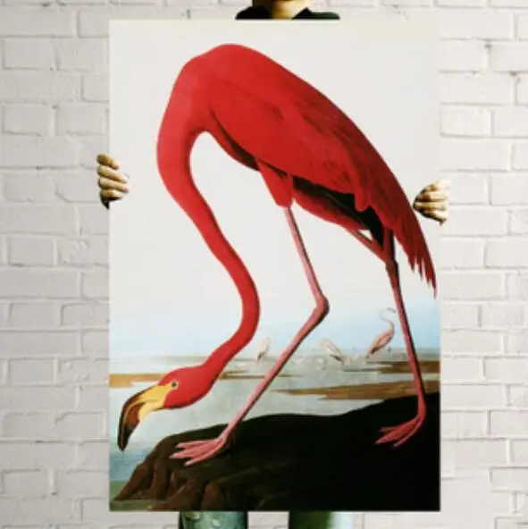 &quotФламинго&quot Ручная Роспись Современная Абстрактная Живопись Маслом Холст