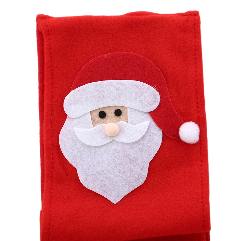 2018 новый красный + белый Санта Клаус тканевый Набор Комплект салфеток Чехлы для