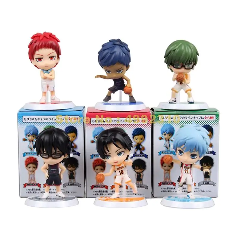 6 шт./лот 2 й баскетбольный мяч kuroko's без корзины tetsuya kise ryota aomine daiki akashi seijuto midorima