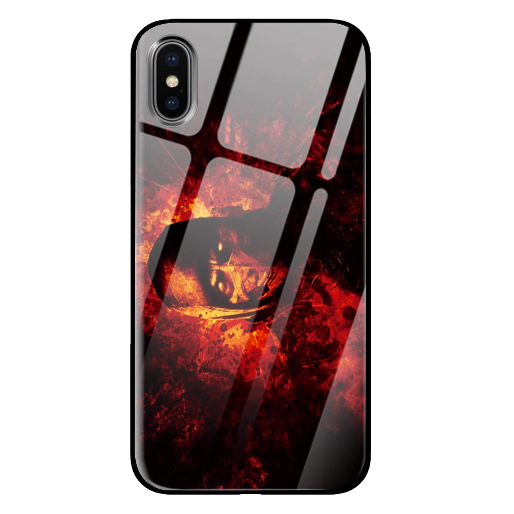 12 Mortal kombat закаленное стекло телефонные чехлы крышка для Apple iPhone 5 5S SE 6 6s 7 8 Plus X XS Max XR - Цвет: 12