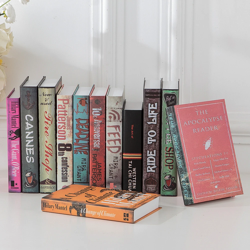 Европейский Винтаж поддельные книги книга-реквизит украшения модель творческий бар Кофе магазин поза творческие украшения-фурнитура