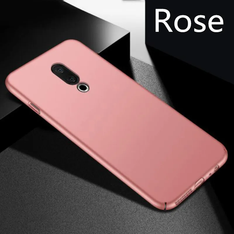Ультра Тонкие Жесткие ПК-Чехлы для meizu 16th Plus 16X M6 Note 8 Матовая защитная оболочка для meizu 15 16 Lite Plus X8 M6T M6S coque - Цвет: Rose