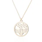 Yiustar ожерелье женское сотовое пчелиное ожерелье круглое улей ожерелье пчелки ювелирные изделия для животных женское длинное чокер из нержавеющей стали