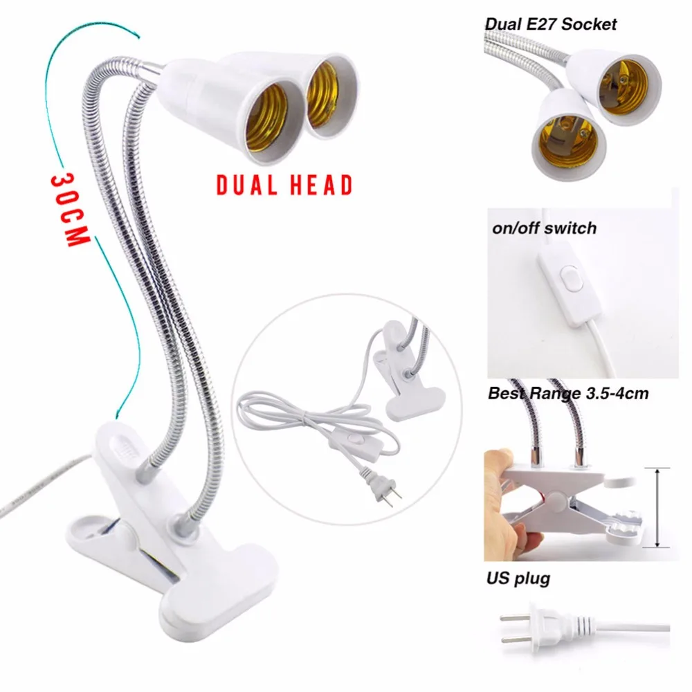 Двойной 200 светодиодный светильник для выращивания растений полный спектр УФ ИК