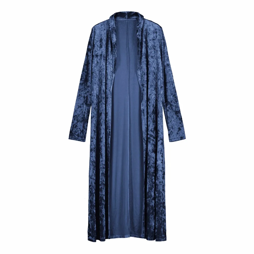 Wonder 2018 Новинка Осень Blusas Mujer новинка длинный рукав вельветовое Кимоно Кардиган